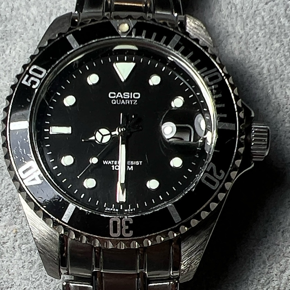 Casio MTD-1010 Black Dial Watch